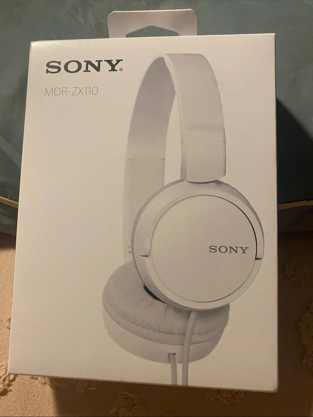 Sony White On-Ear Wired Headphones